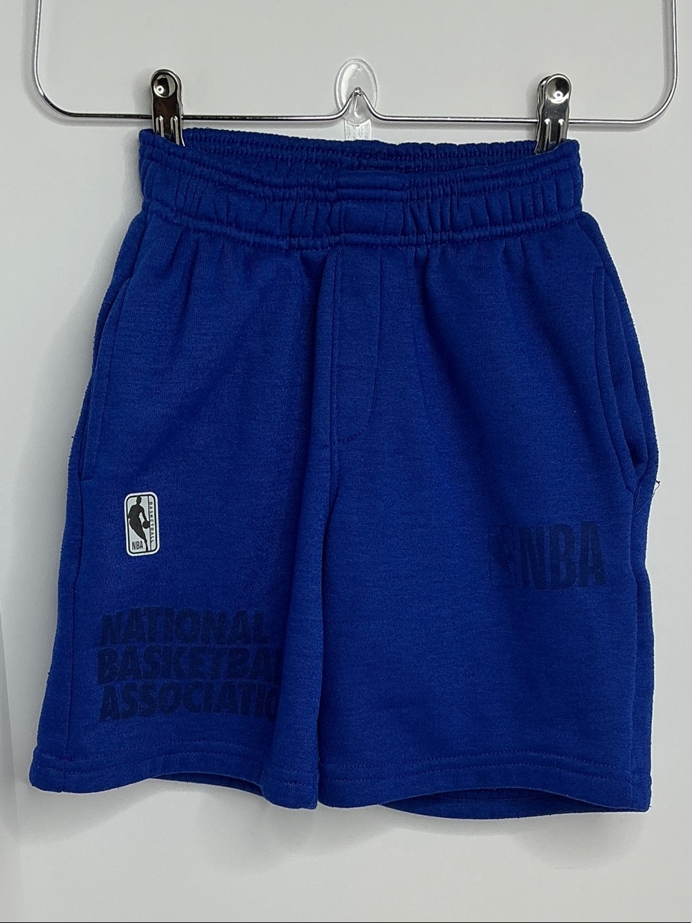 NBA Youth Royal Blue Logo Fleece Shorts